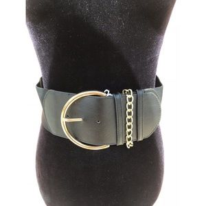 bebe Accessories - Bebe Black & Gold Belt bebe Accessories - Bebe Black & Gold Belt